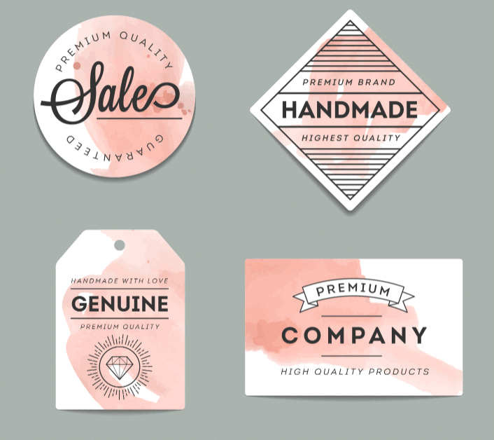 Unique label fonts