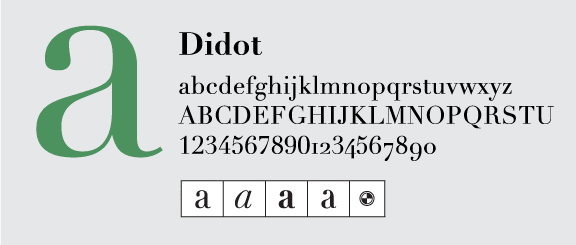 didot font