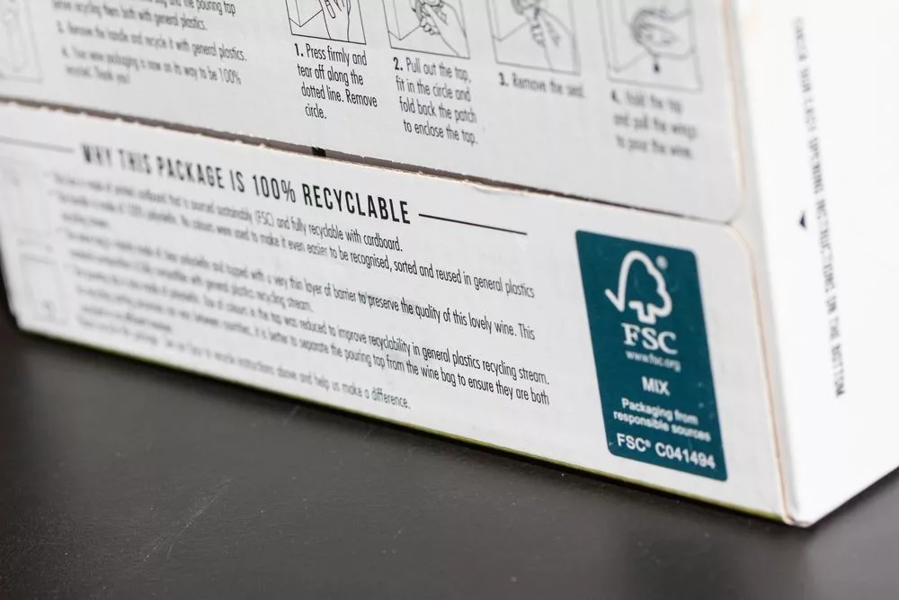 product labels with fsc certification