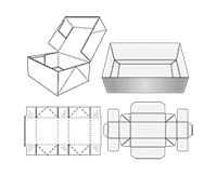 Six Corner Tray Folding Box